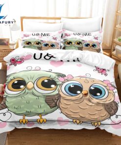 Cartoon Owl Bedding Sets Quilt Cover 2