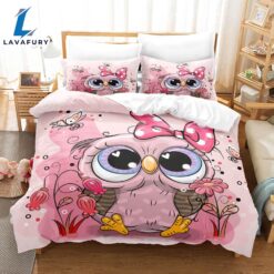 Cartoon Owl Bedding Sets Quilt…