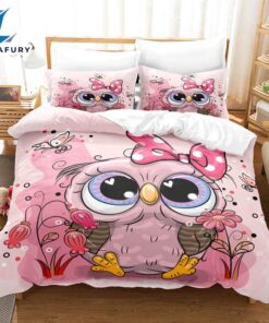 Cartoon Owl Bedding Sets Quilt Cover 6