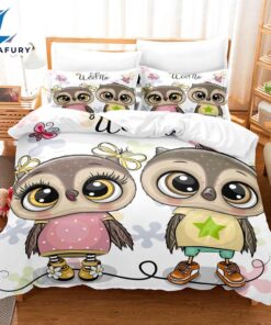 Cartoon Owl Bedding Sets Quilt Cover 7