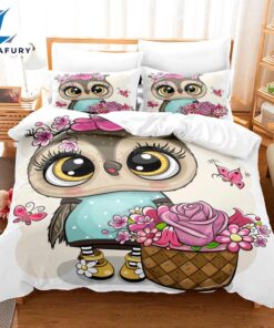 Cartoon Owl Bedding Sets Quilt Cover 8