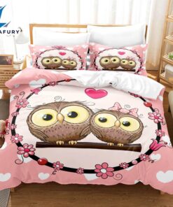 Cartoon Owl Bedding Sets Quilt Cover 9