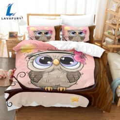 Cartoon Owl Bedding Sets Quilt…