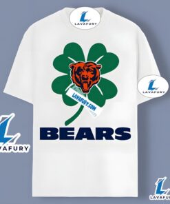 Chicago Bears And Shamrock St Patrick Day Graphic Shirt 2025