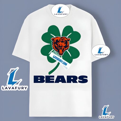 Chicago Bears And Shamrock St Patrick Day Graphic Shirt 2025