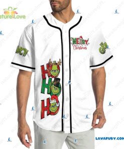 Christmas Vacation Car​ With The Grinch Custom Name Baseball Jersey