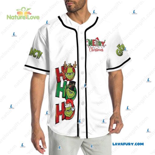 Christmas Vacation Car​ With The Grinch Custom Name Baseball Jersey