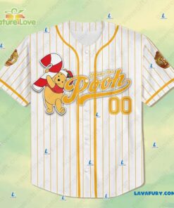 Christmas Winnie the Pooh Custom Baseball Jersey Disney Gifts