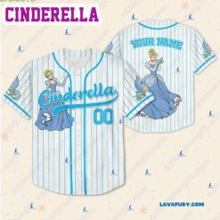 Cinderella Princess Custom Disney Baseball…