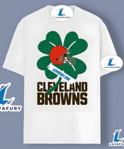 Cleveland Browns With Shamrock St Patrick Day Graphic Shirt 2025