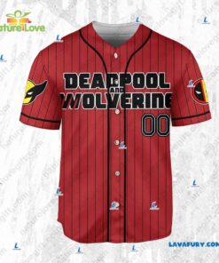 Custom Deadpool And Wolverine Funny Baseball Jersey Marvel Fans Gift