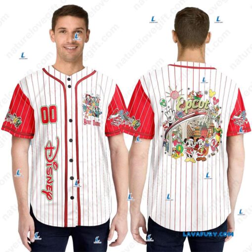 Custom Epcot Walt Disney World​ Christmas Baseball Jersey Team Outfit