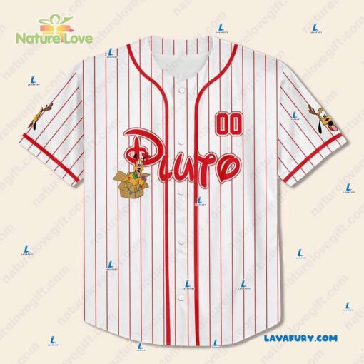 Custom Pluto Disney Cartoon​ Christmas Baseball Jersey Xmas Gift