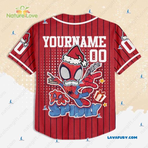 Custom Team Spidey Baseball Jersey Disney Christmas Gifts