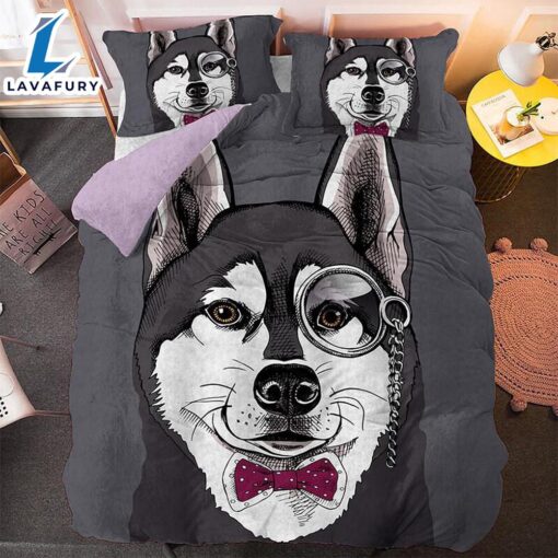 Cute Dog Cartoon Pug Bedding Set Duvet Covers 1