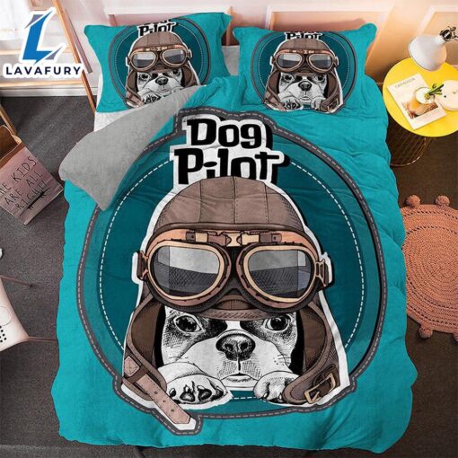 Cute Dog Cartoon Pug Bedding Set Duvet Covers 3