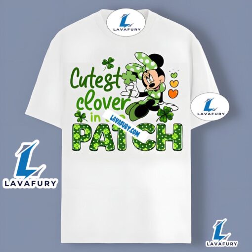 Cutest Clover In The Patch With Minnie St Patrick Shirt Holiday 2025