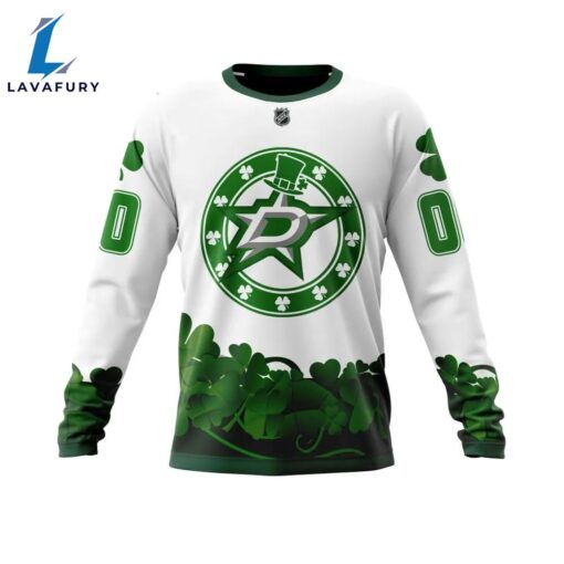 Dallas Stars  Happy St.Patrick Days Jersey Long Sleeved Sweatshirt