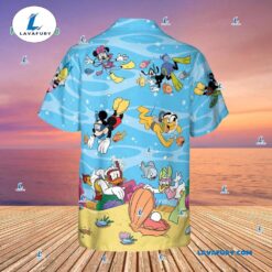 Disney Dive Mickey And Friends Hawaiian Shirt, Disney Family Vacation Aloha Shirt, Matching Family Disney Shirts