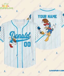 Disney Donald Duck Personalized Baseball Jersey With Name and Number