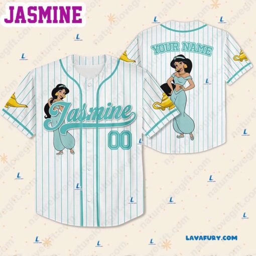 Disney Jasmine Princess Customized Baseball Jerseys​ For Fans