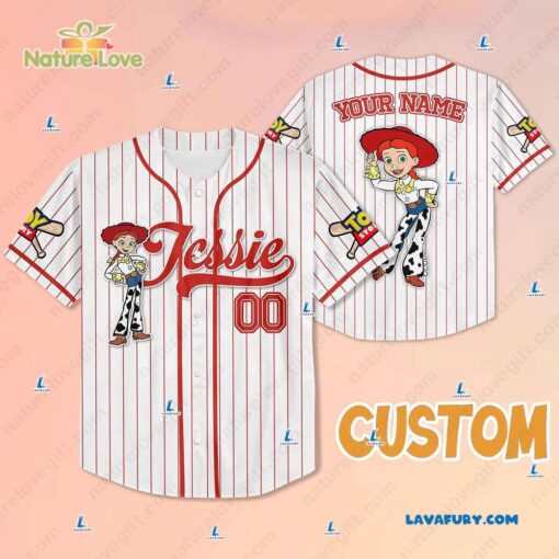 Disney Jessie Toy Story​ Custom Baseball Jersey Baseball Team Outfit