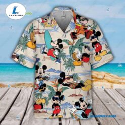 Disney Mickey Hawaiian Shirt Summer…