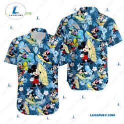 Disney Mickey Minnie Hawaiian Shirt…