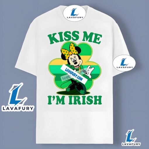 Disney Minnie Mouse Kiss Me Im Irish Vintage Shirt 2025