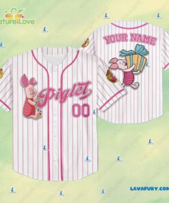 Disney Piglet Custom Baseball Jersey Xmas Gift for Disney's Fans