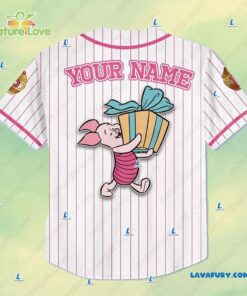 Disney Piglet Custom Baseball Jersey Xmas Gift for Disney's Fans