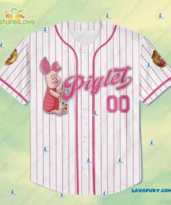 Disney Piglet Custom Baseball Jersey Xmas Gift for Disney's Fans