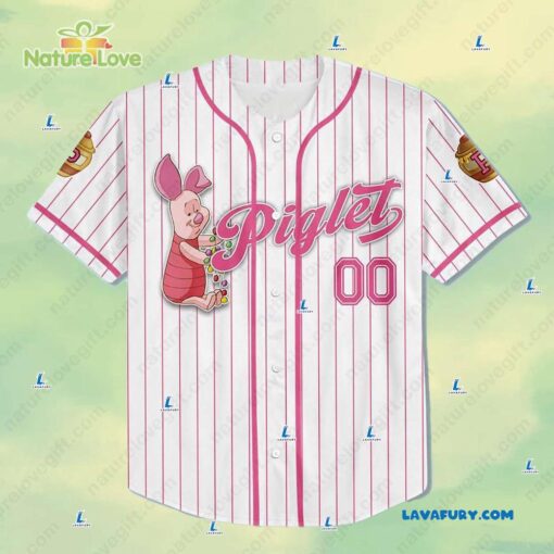 Disney Piglet Custom Baseball Jersey Xmas Gift for Disney’s Fans