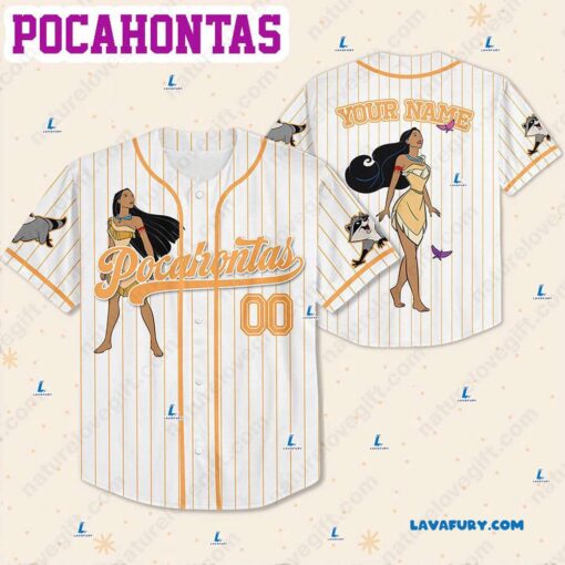 Disney Pocahontas Customized Baseball Jerseys​ With Name Number