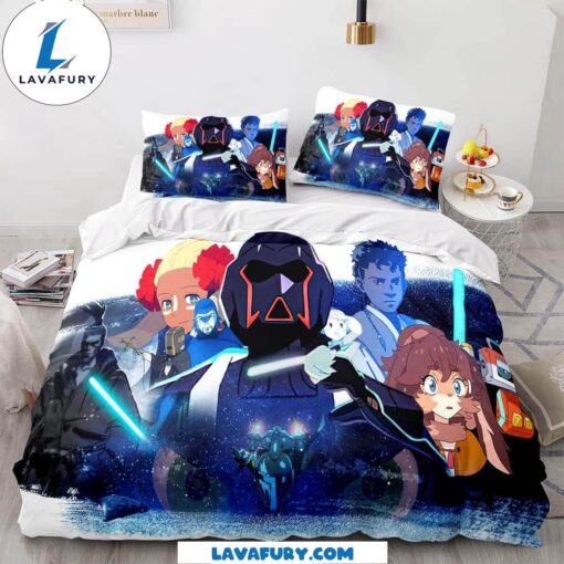 Disney Star Wars Visions Bedding Set Quilt Duvet Cover Bedding Sets V2