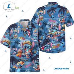 Disney Stitch Hawaiian Shirt Aloha…