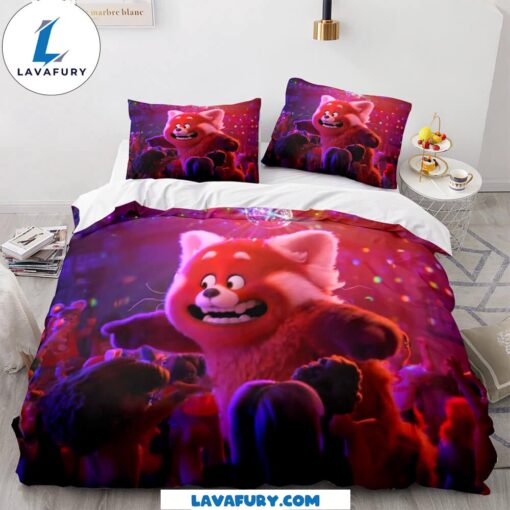 Disney Turning Red Bedding Set Quilt Duvet Cover Bedding Sets V7