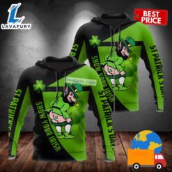 Funny Leprechaun St Patricks Day Green 3D Hoodie For Women 2025