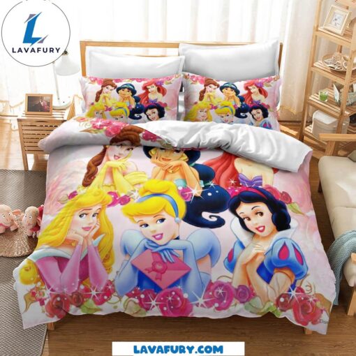 Girls Gift Disney Princess Bedding Set Quilt Cover