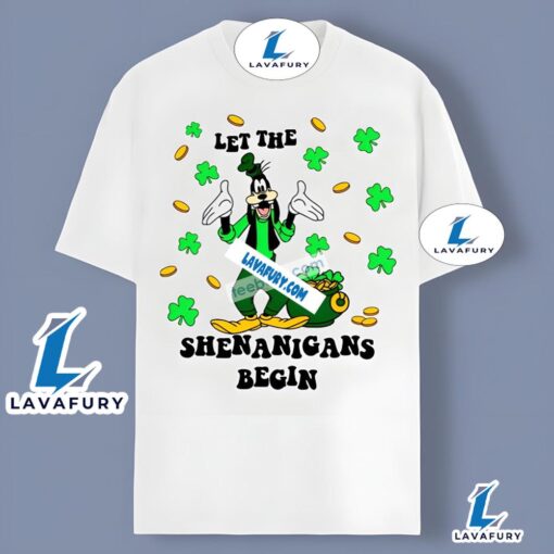 Goofy Let The Shenanigans Begin St Patrick Day Shirt Holiday 2025