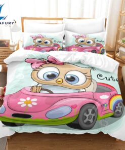 Hand-Painted Cartoon Owl Bedding Set…