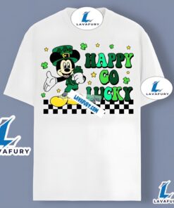 Happy Go Lucky With Mickey St Patricks Day Unisex Shirt 2025