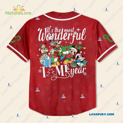 Its The Most Wonderful Time​ Mickey and Friend Custom Baseball Jersey