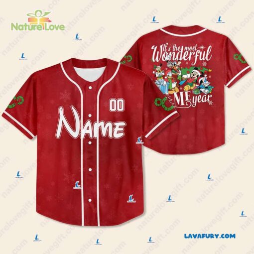 Its The Most Wonderful Time​ Mickey and Friend Custom Baseball Jersey