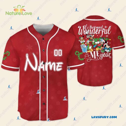 Its The Most Wonderful Time​ Mickey and Friend Custom Baseball Jersey