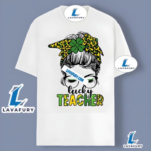 Lucky Teacher Patrick Day Cotton Shirt 2025