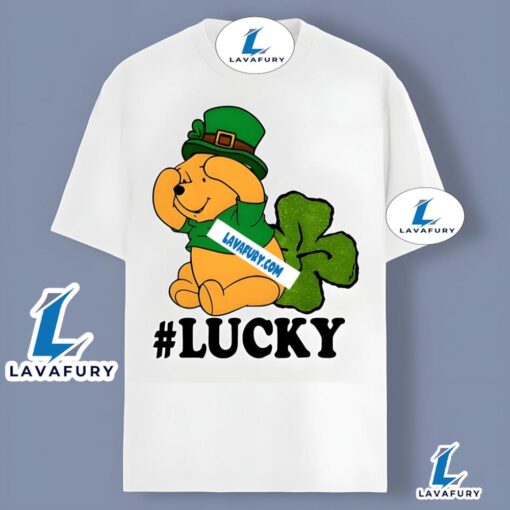 Lucky Winnie The Pooh And Happy St Patricks Day Shirt 2025