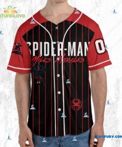 Marvels Spider Man Miles Morales​ Personalized Baseball Jersey