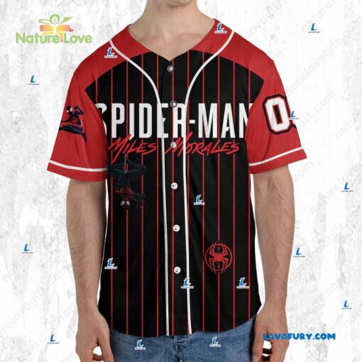 Marvels Spider Man Miles Morales​ Personalized Baseball Jersey