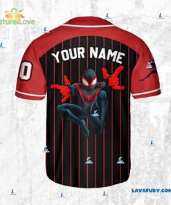 Marvels Spider Man Miles Morales​ Personalized Baseball Jersey